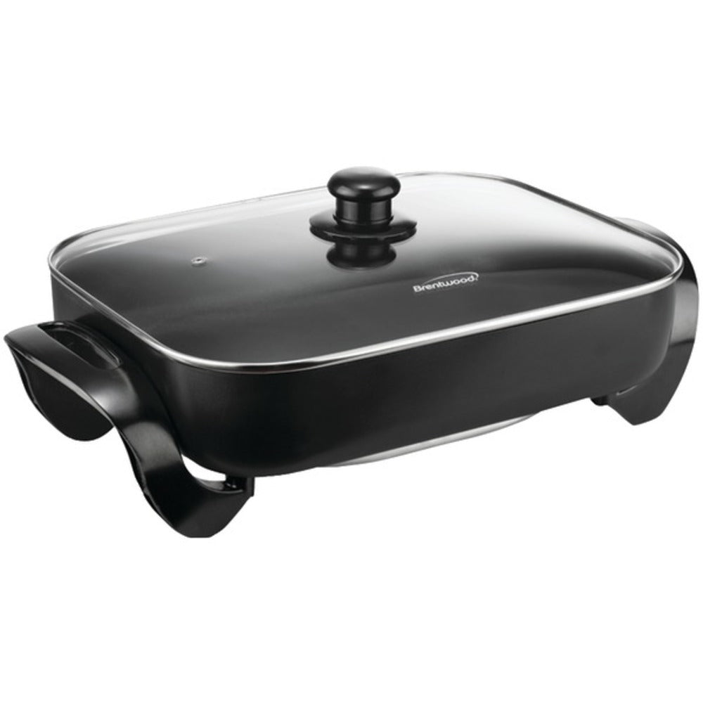Brentwood Appliances SK-75 Electric Skillet with Glass Lid (1,400W; 16