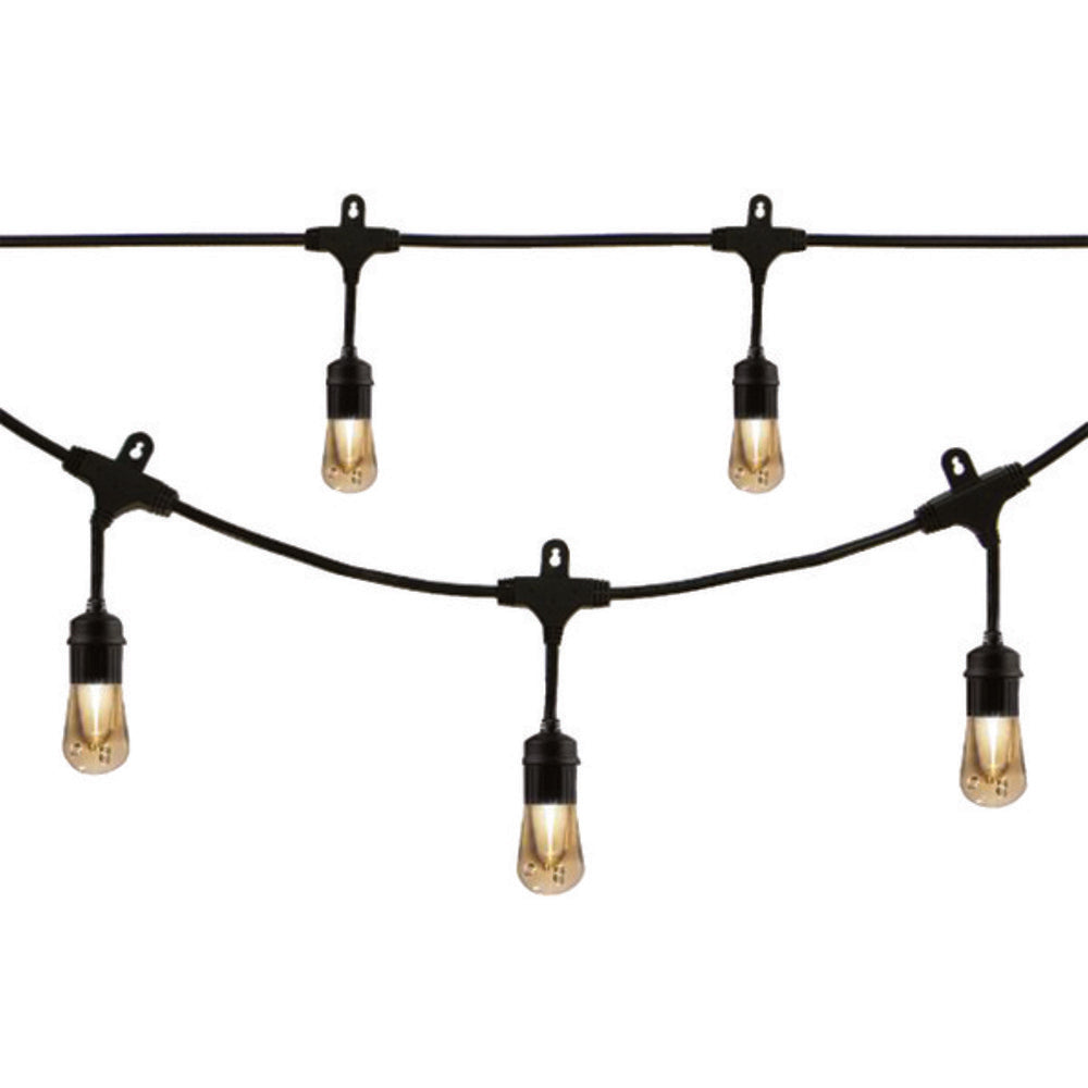 Enbrighten Cafe Vintage 35631 Vintage LED Cafe Lights (48ft; 24 Acryli