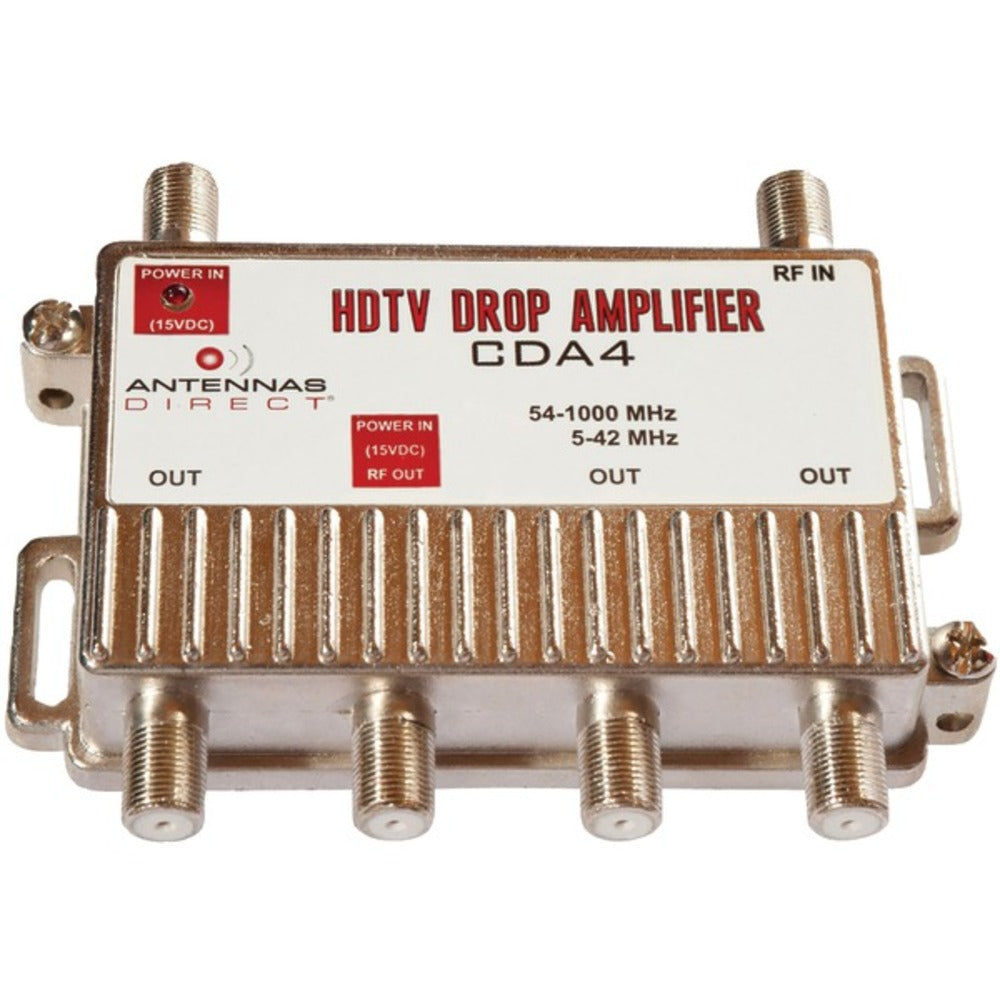 Antennas Direct CDA4 Output TV/CATV Distribution Amp (4 Way)