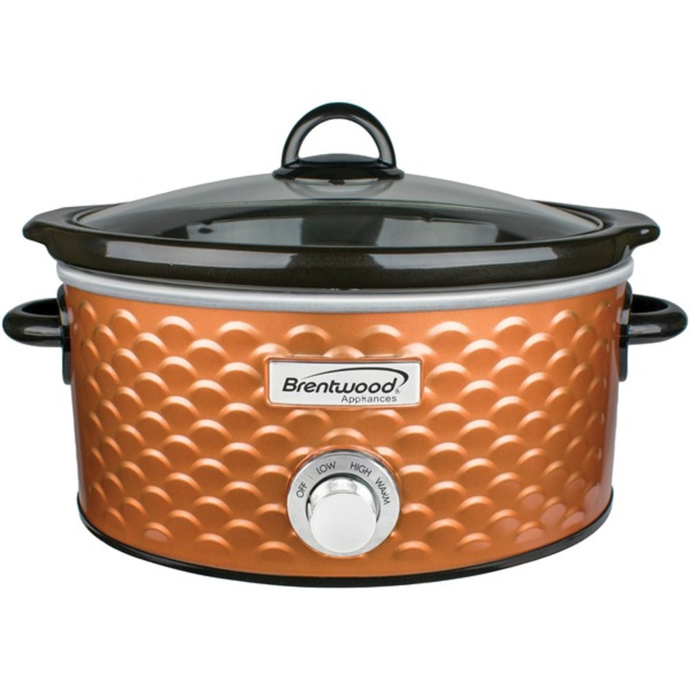 Brentwood Appliances SC-140C 4.5-Quart Scallop Pattern Slow Cooker (Co
