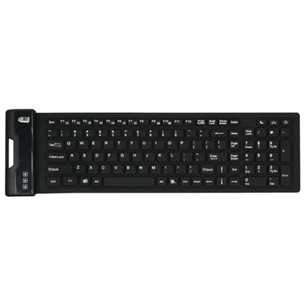 Adesso(R) AKB-222UB SlimTouch(TM) 222 Antimicrobial Waterproof Flex Ke