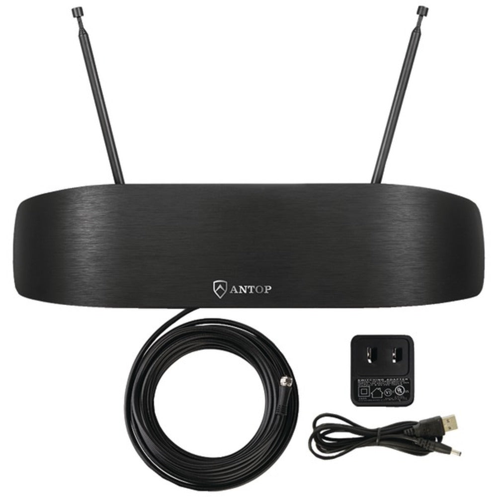 ANTOP(R) Antenna Inc. AT-217B AT-217B Bow Smartpass Amplified TV/FM An