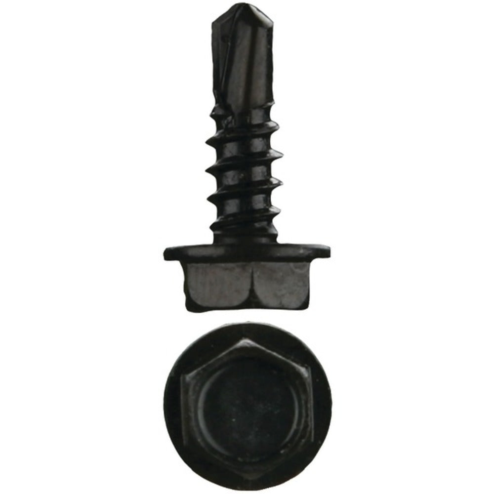 Install Bay(R) HWHT812 .5 Hex Washer-Head Tek Screws, 500 pk