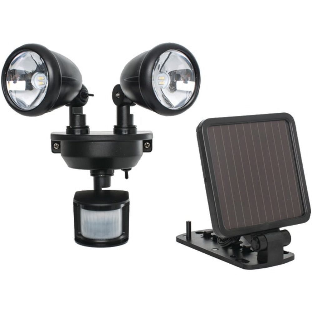 MAXSA(R) Innovations 44215 Solar-Powered Dual-Head LED Security Spotli