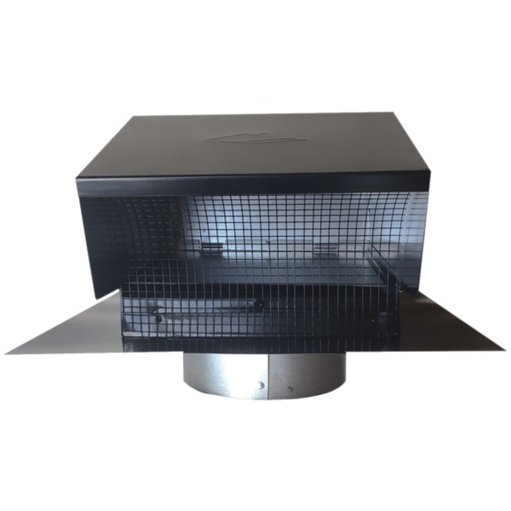 Builders Best(R) 012633 Black Metal Roof Vent Cap (6 Collar)