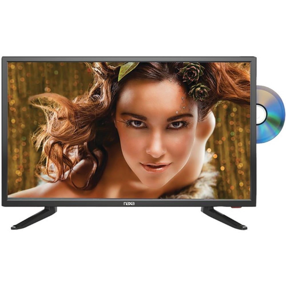 Naxa(R) NTD-2457A 24 LED TV & DVD/Media Player Combination with Car Pa