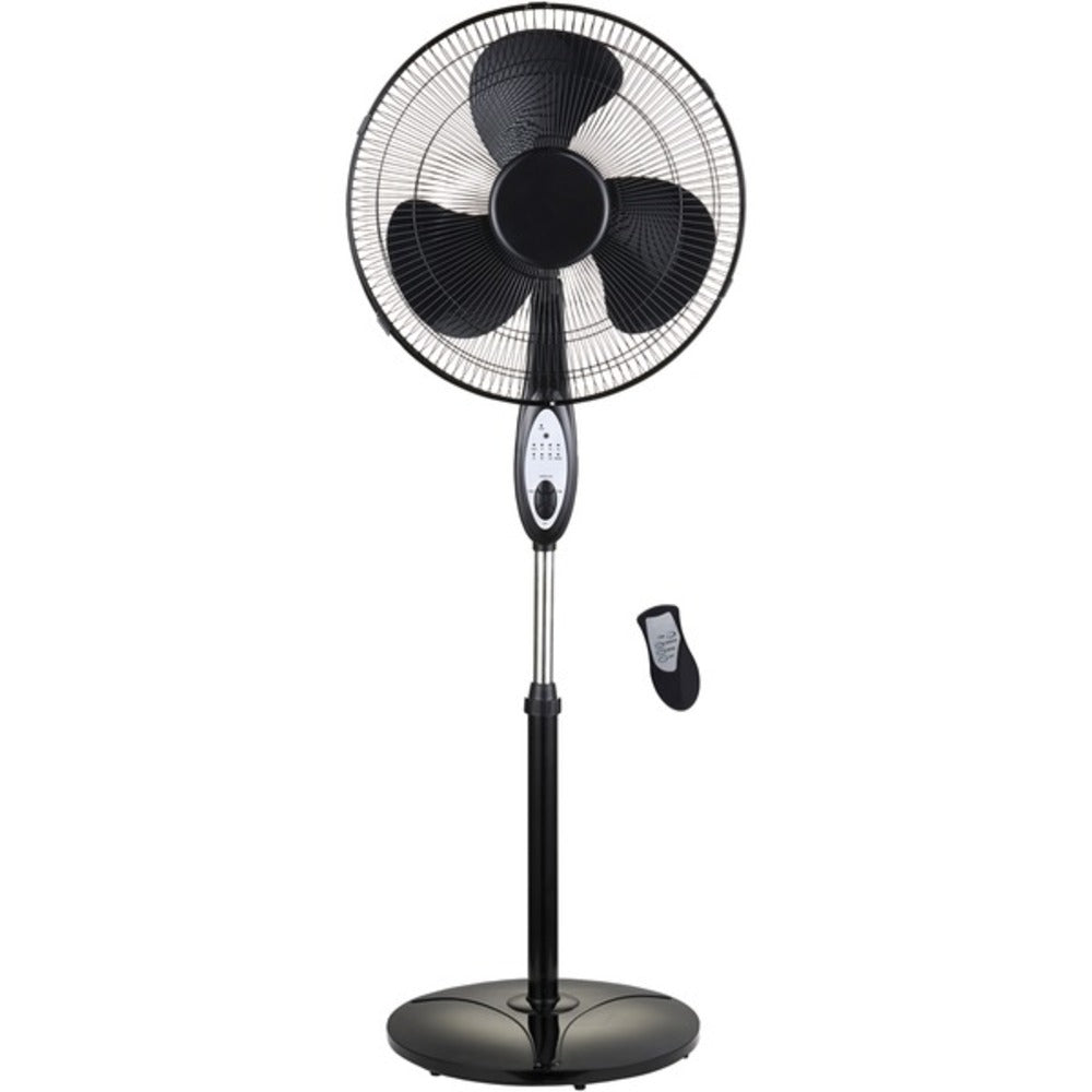Optimus F-1872BK 18 Oscillating Stand Fan with Remote