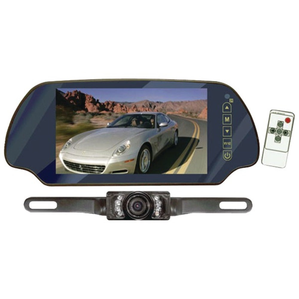 Pyle(R) PLCM7200 7 LCD Mirror Monitor/Backup Night Vision Camera Kit (