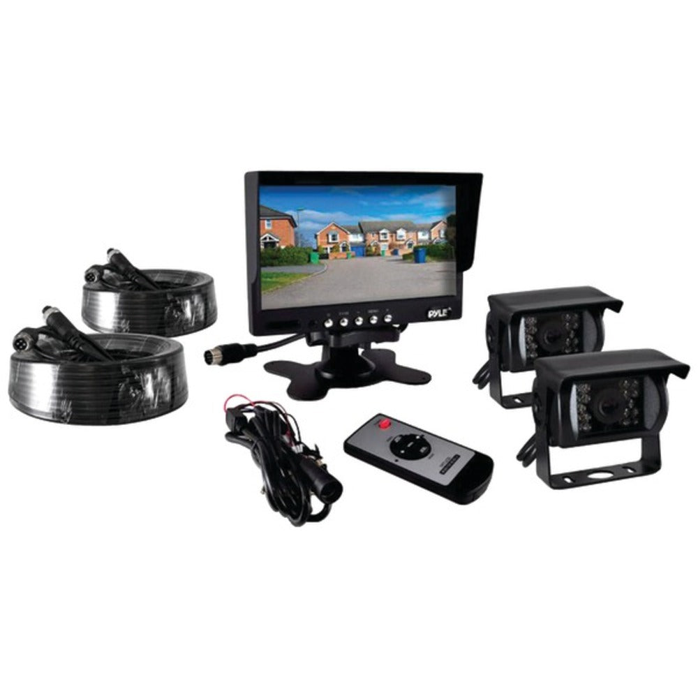 Pyle(R) PLCMTR72 7 Commercial-Grade Weatherproof Backup Cameras & Moni