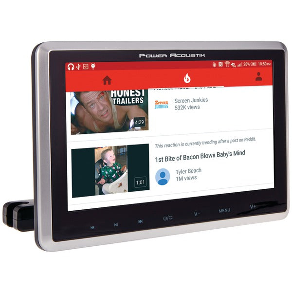Headrest with DVD